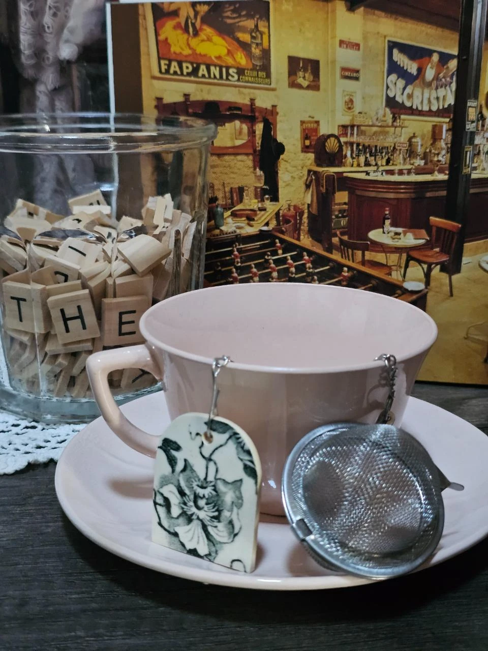 Tea ball and its "pouch" iron earth HB & Cie – photo 2
